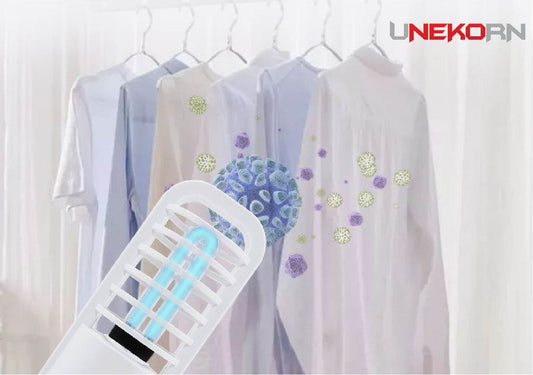 UNEKORN Portable UV Light Sanitizer, UV Light Purification Systems(White)